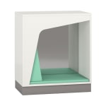Pureo Rückzugsschrank mit Spiegel B100 x H100 x T60