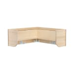 Innenecke Mützenablage YUNA, versch. Hakenfarben, 3 Fächer, H 25,6 x T 22,1 cm