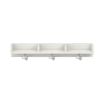 Mützenablage Lyra niedrig 3 Fächer, Dekor, B89,8 x H15 x T22 cm