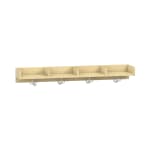 Mützenablage Lyra niedrig 4 Fächer, Dekor, B119,1 x H15 x T22 cm