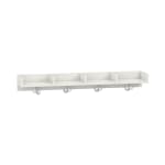 Mützenablage Lyra niedrig 4 Fächer, Dekor, B119,1 x H15 x T22 cm