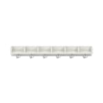 Mützenablage Lyra niedrig 6 Fächer, Dekor, B119,1 x H15 x T22 cm