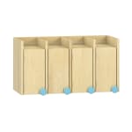 Doppelablage Lyra 4 Türen links, B80 x H42,5 x T33 cm