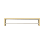 Garderobenbank Lyra mit Schuhrost, B119,1 x H26 x T33 cm