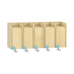 Doppelablage Lyra mit Haken, 5 Türen rechts, B99,5 x H42,5 x T33 cm
