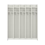 Wandhängegarderobe Lyra 5 Felder, B99,5xH115,8xT22cm