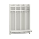 Wandhängegarderobe Lyra 4 Felder mit Sitz,B80xH115,8xT22cm