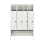 Standgarderobe Lyra 4 Felder, Tür links, B105,5xH160,5xT34,9cm
