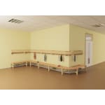 Außenecke Mützenablage YUNA, versch. Hakenfarben, 1 Fach, B 33,1 x H 25,6 x T 22,1 cm