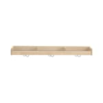 Mützenablage YUNA, versch. Hakenfarben, 3 Fächer, B 90 x H 12,8 x T 22,1 cm