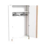 Garderobenschrank Linus, B 110,4 x H 208,6 (mit Füßen) x T 45,7 cm
