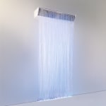 Lichtwasserfall-Komplettpaket gerade, Länge der Glasfaserstränge 200 cm