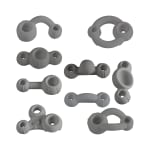 Klettergriff-Set, anthrazit, 9 Stück