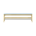 Garderobenbank B120xH35xT45 cm, YUNA, mit Schuhablage, montierbar