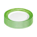ARCOROC Brush green Teller flach, Ø 25,4 cm, 6 Stück