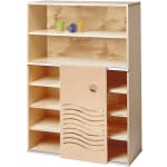 Wellen-Schiebetürenschrank