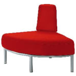 Sofa Rebello Viertelkreis, div. Stoffe