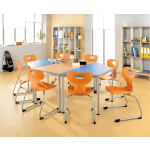 Gleitkufenstuhl solit:sit® Swing, Modell A, Kunststoff-Schale, div. Farben, Gr. 5, Sitzh. 43 cm