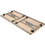 Klapptisch slide T-Fußform, L 160 x B 80 x H 72 cm