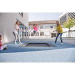 Kinder-Bodentrampolin, Sprungtuch gelb