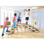 Hockertreppe bunt, 11 Teile