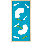 Kletterwand, blau