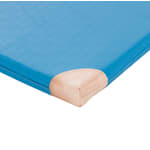 Turnmatte RG 120 mit Lederecken und Trageschlaufen, 200x100x6 cm