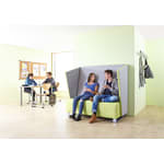 Hochlehner Sofa groß, Kunstleder, div. Farben, B 154 x H 142 x T 84 cm