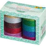 folia<sup>®</sup> Glitzer Tape, Papierklebeband, 10 Rollen