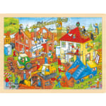 goki Wimmelpuzzle-Set, 4 Puzzles
