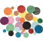 Moosgummi-Punkte Glitter, ca. 1.000 Punkte in 10 Farben