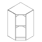 Eckschrank variado, B 28 x H 80,6 x T 45,5/45,5 cm
