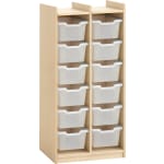 Eigentumsschrank YUNA für 12 Kunststoffboxen, B 60,5 x H 122 X T 33 cm