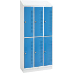 Garderobenspind 3 x 2 Fächer, B 92,5 x H 195 x T 45 cm