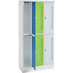 Garderobenspind 3 x 2 Fächer, B 92,5 x H 195 x T 45 cm