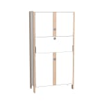 Schrank-Arbeitsplatz Linus, B 110,4 x H 208,6 (mit Füßen) x T 45,7 cm
