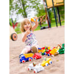 Vikingtoys Fahrzeugeset mit Box, 31-teilig