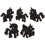 Kratzbilder Einhorn, magnetisch, 30 Stück