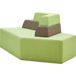 Vorlesesofa grow.upp, div. Stoffe