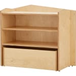 Raumteiler „Regalschrank“ mit Spiegel