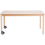 Kita-Tisch Forma, Rechteck, 160x80, Rollenmix