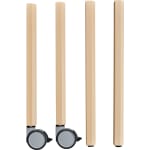 Kita-Tisch Forma, Rechteck, 160x80, Rollenmix