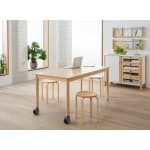 Kita-Tisch Forma, Rechteck, 160x80, Rollenmix