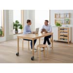 Kita-Tisch Forma, Rechteck, 160x80, Rollenmix