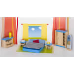 Goki Puppenhaus-Möbel Schlafzimmer