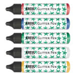 Glitzerstifte, 5 Farben à 25 ml