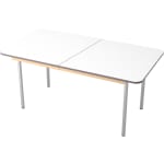 Ausziehtisch mit zweifarbiger Platte