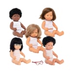 Puppen-Set, 5 Puppen, 38 cm