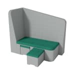 Erwachsenensofa, links, Stoffbezug