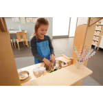 Begehbarer Food Truck aus Holz für Kinder